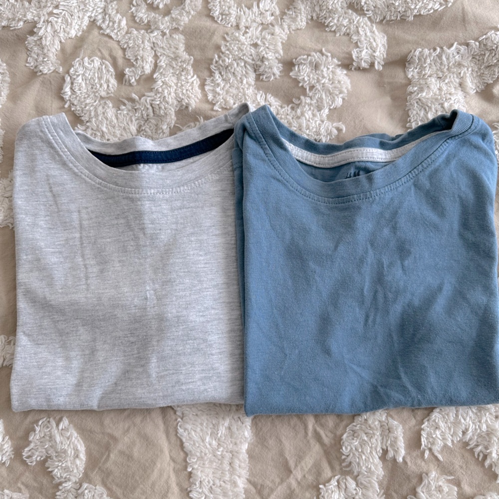 Boys H&M Green 2- pack Cotton T-shirts